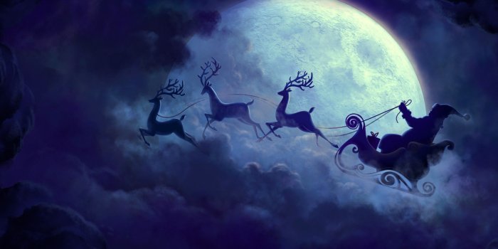 2560x1600 2806374 christmas moon christmas sleigh sleigh santa santa claus