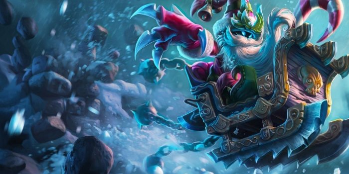1440x900 Christmas santa sleigh veigar hd wallpaper league of legends