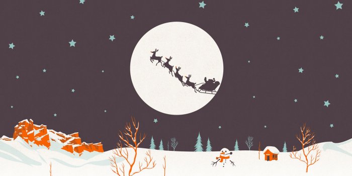 1920x1200 Download the Santa Sleigh Vector Wallpaper, Santa Sleigh Vector