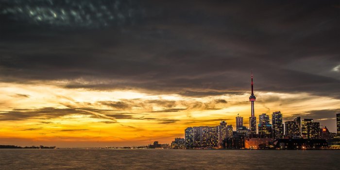 1920x1200 Sunset In Toronto HD desktop wallpaper : Widescreen : High