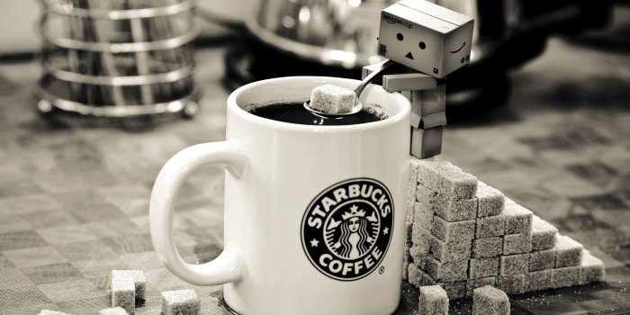 2560x1440 Danbo Starbucks Coffee ❤ 4K HD Desktop Wallpaper for 4K Ultra HD TV