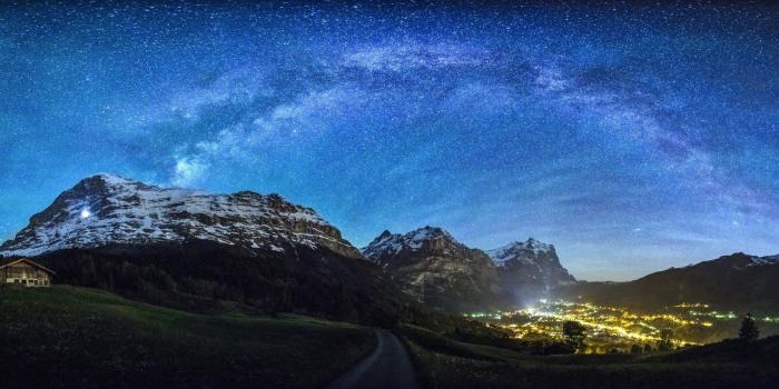2500x1167 2846854 nature landscape mountain stars panoramas road milky way