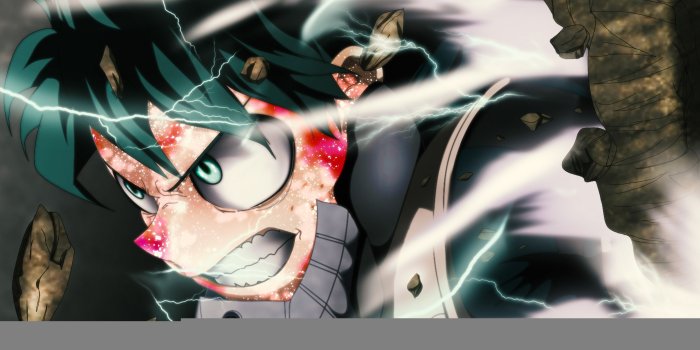 3840x2400 4k, Izuku Midoriya, Lightnings, Boku No Hero Academia, - My Hero