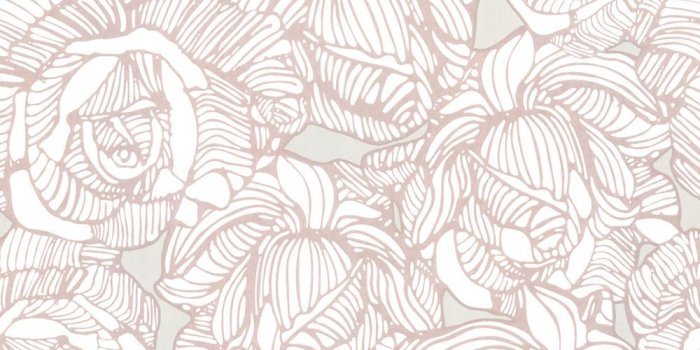 1000x1000 Calista Taupe Modern Rose Wallpaper Sample