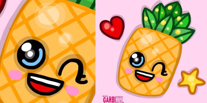 1920x1080 How To Draw A Kawaii Pineapple by Garbi KW - easy drawings