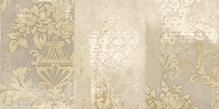 1200x1120 Damask Wallpaper Cream Bronze Gold Modern Deconstructed Pattern Mud Cloth