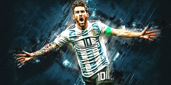2880x1800 Download wallpapers Lionel Messi, grunge, Argentina national