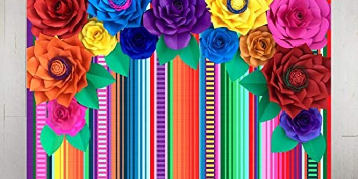 1000x1000 Details about 7x5ft Fiesta Theme Backdrop Colorful Paper Flower And Stripe  Mexican Photography