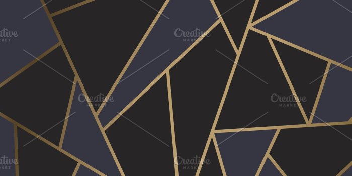 1200x800 Modern mosaic wallpaper black & gold