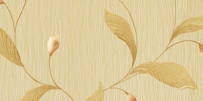 1200x1360 Dahlia Gold Modern Floral Wallpaper