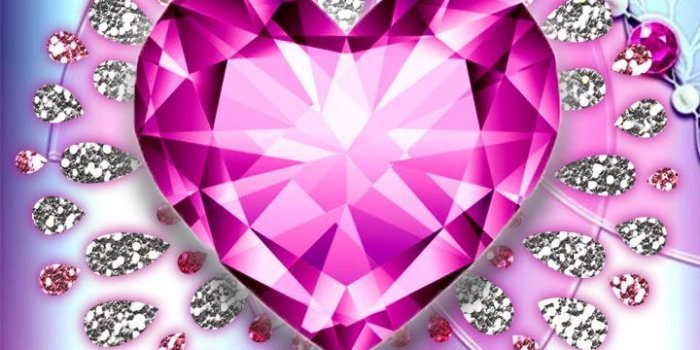 720x1280 Whats more luxury than a art in diamonds? Pink diamond heart