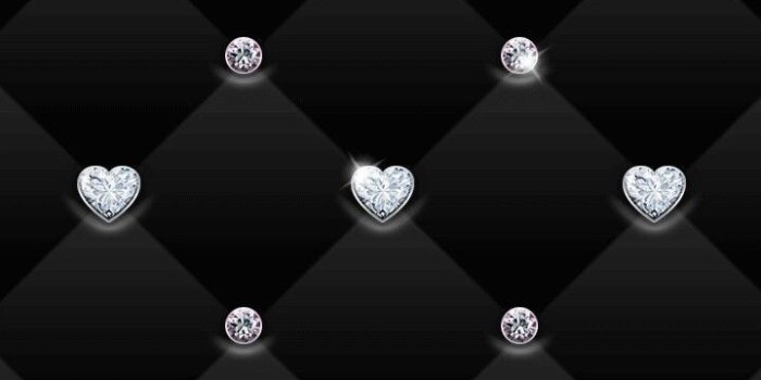 720x1280 Sparkly Diamond Hearts Wallpaper | *Hearts and Roses Wallpapers