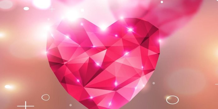1440x900 Red Diamond Heart | Desktop Backgrounds