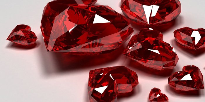 1440x960 Red Diamond Hearts ❤ 4K HD Desktop Wallpaper for 4K Ultra HD TV