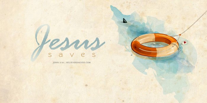 1920x1200 Jesus saves - Believers4ever.com