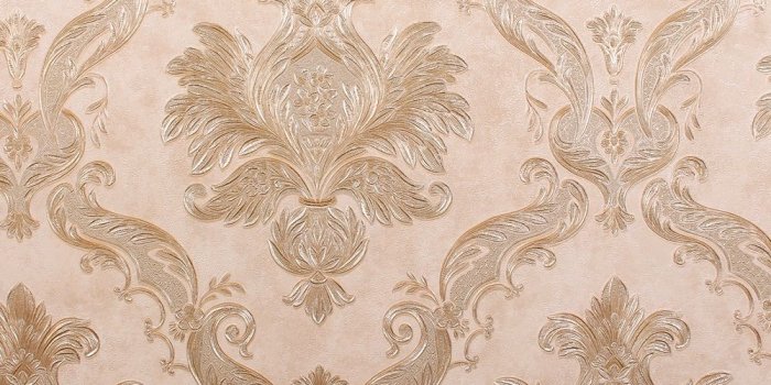 1000x1000 quality gold and silver damask wallpaper-modern wallpaper,3D