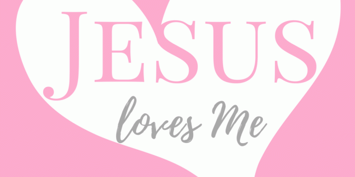 996x2048 Jesus Loves Me Christian Mobile Phone Wallpaper and Screensaver