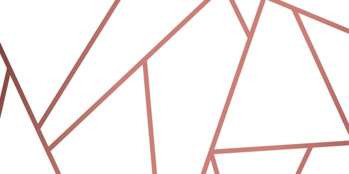 1200x1200 Modern mosaic wallpaper in rose gold and whit.. | Free stock