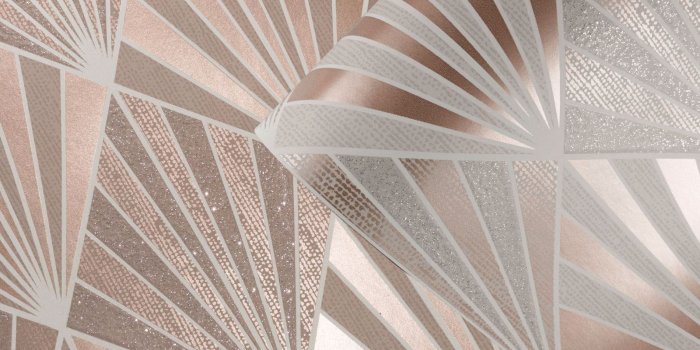 1600x1600 Details about MURIVA ASTER GEOMETRIC WALLPAPER - RETRO, ART DECO, DIAMOND  PATTERN, METALLIC