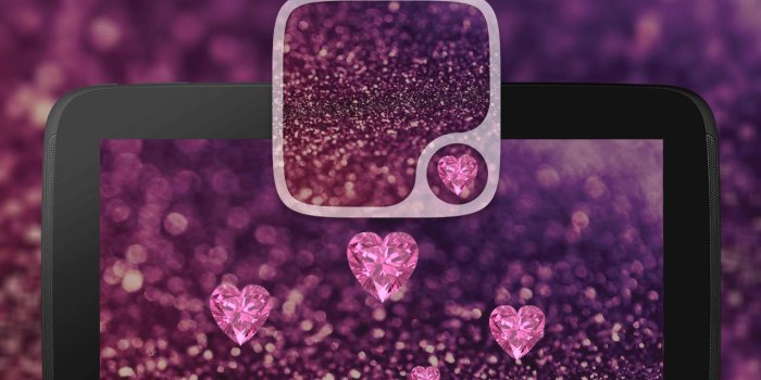 1280x923 Pink diamond Heart Wallpaper for Android - APK Download