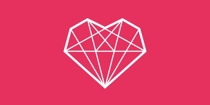 1920x1080 Illustrator Tutorial - Diamond Heart Icon