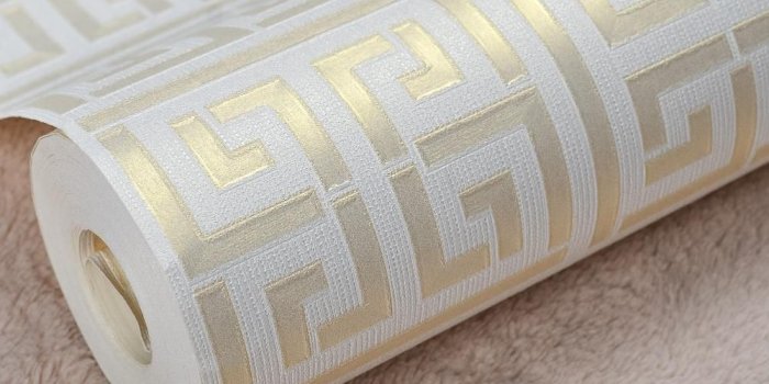 1000x1000 Contemporary Modern Geometric Wallpaper Neutral Greek - Greek Key