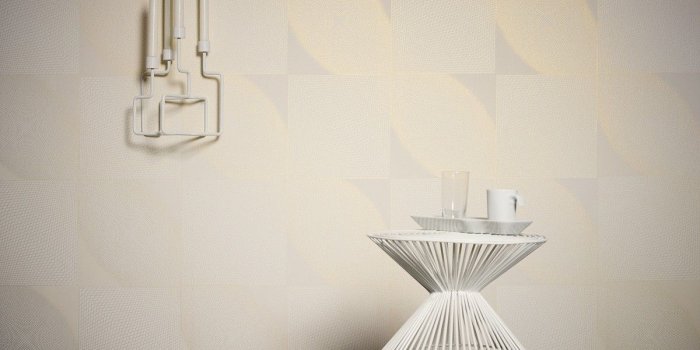 1200x901 Non-woven wallpaper white gold modern Cocoon A.S. Creation 95763-1