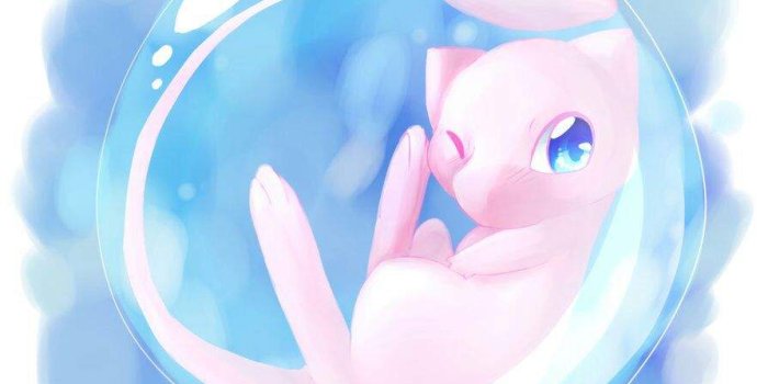 894x894 Mew Relaxing inside of a Bubble - Mew the Pokemon Fan Art (40823548