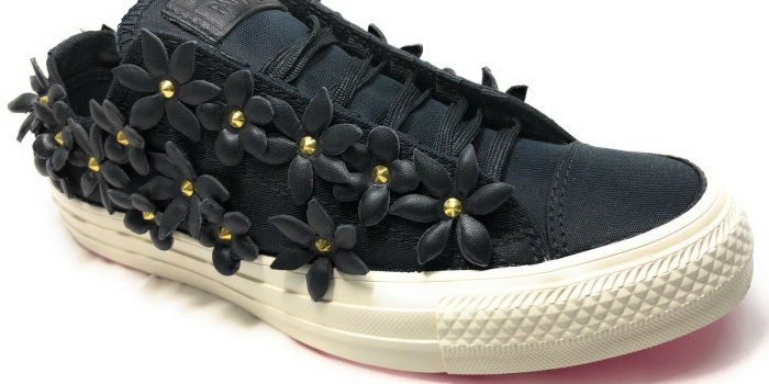 1600x1200 Converse Women's Patbo Chuck Taylor Low Classic Ox Black Floral Shoes  554863c 6.5