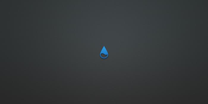 1920x1200 Rainmeter Blue Logo Dark Minimalist Desktop Wallpaper