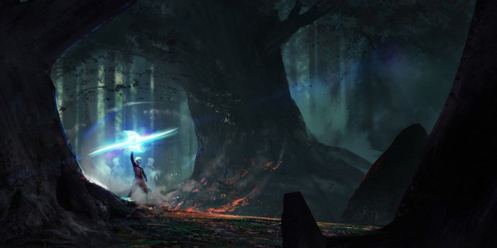 1332x850 Wallpaper forest, naruto, art, computer graphics, Uzumaki Naruto