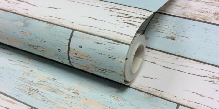 1000x1000 I Love Wallpaper™ Rustic Wooden Plank Wallpaper Natural / White