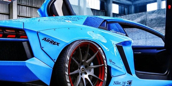 1536x2048 Download 1536x2048 Lamborghini Aventador Lp720-4, Aqua, Side View