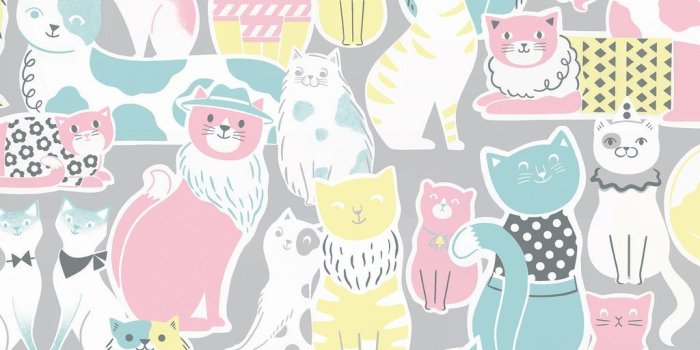 1024x1023 CATS Wallpaper Sample - Pastel