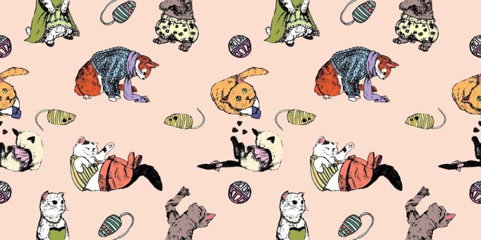 1600x1600 Cat Pattern Wallpapers - Top Free Cat Pattern Backgrounds