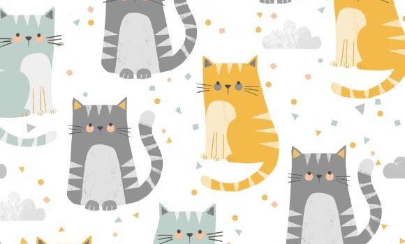 580x1417 catconfetti_doc | Design iroiro* | Cat wallpaper, Cats, Surface