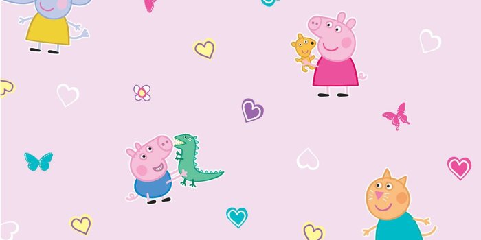 1600x1600 Details about PEPPA PIG WALLPAPER CHILDRENS WALL DECOR GEORGE CAT ELEPHANT  WP4-PEP-PIG-12