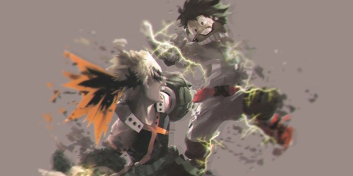 1440x900 Download 1440x900 Wallpaper Izuku Midoriya, Katsuki Bakugou, Anime