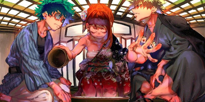 3840x2160 Izuku Midoriya Ochaco Uraraka Katsuki Bakugo My Hero Academia 4K #15722