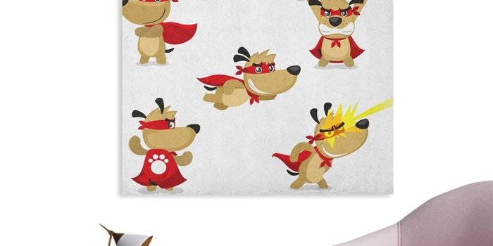 1000x1000 Amazon.com: Anzhutwelve Dog Photographic Wallpaper Superhero Puppy