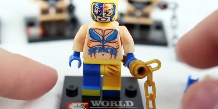 1920x1080 WWE WrestleMania LEGO Custom Minifigures 2017
