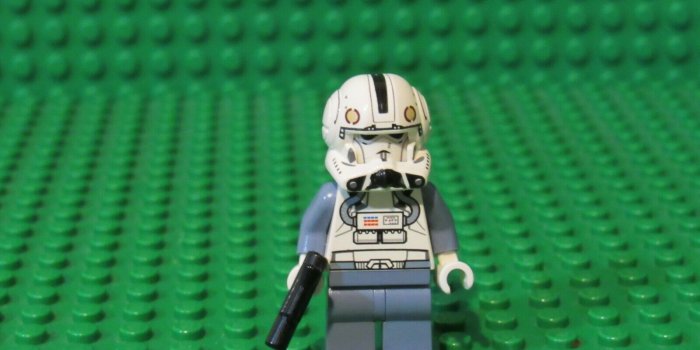 1600x1200 Clone Pilot WHITE HEAD Helmet 8096 Star Wars LEGO Minifigure Minifig WF1