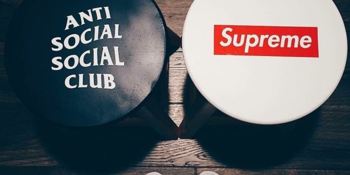 1080x1350 Supreme White, Anti Social Social club black, black and white, cool