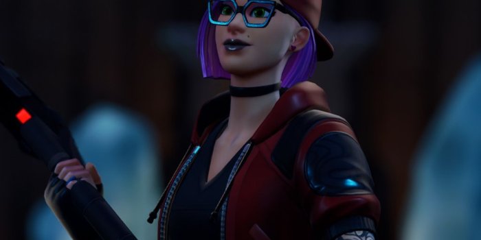 1024x768 Downaload Glasses, woman skin, urban girl, Fortnite wallpaper