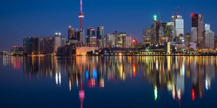 1280x720 Wallpaper Toronto, Skyline, Cityscape, Skyscrapers, Downtown, Island