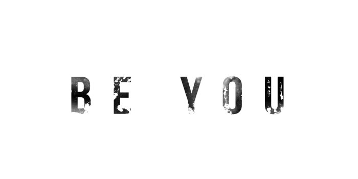 2000x1200 Be You Typographic Simple White Desktop Wallpaper