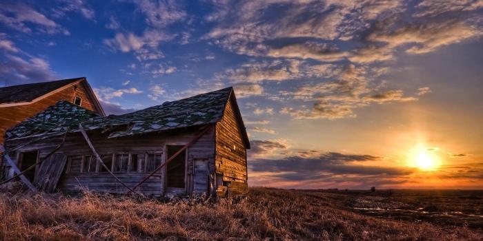 1920x1080 Rising Sun Over Shack Desktop Wallpaper | eslam | Landscape