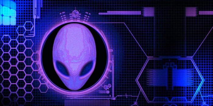 1024x768 FONDO PANTALLA ALIENWARE PINK BLUE