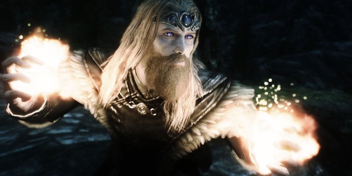 1920x1080 The old fire mage at Skyrim Nexus - mods and community