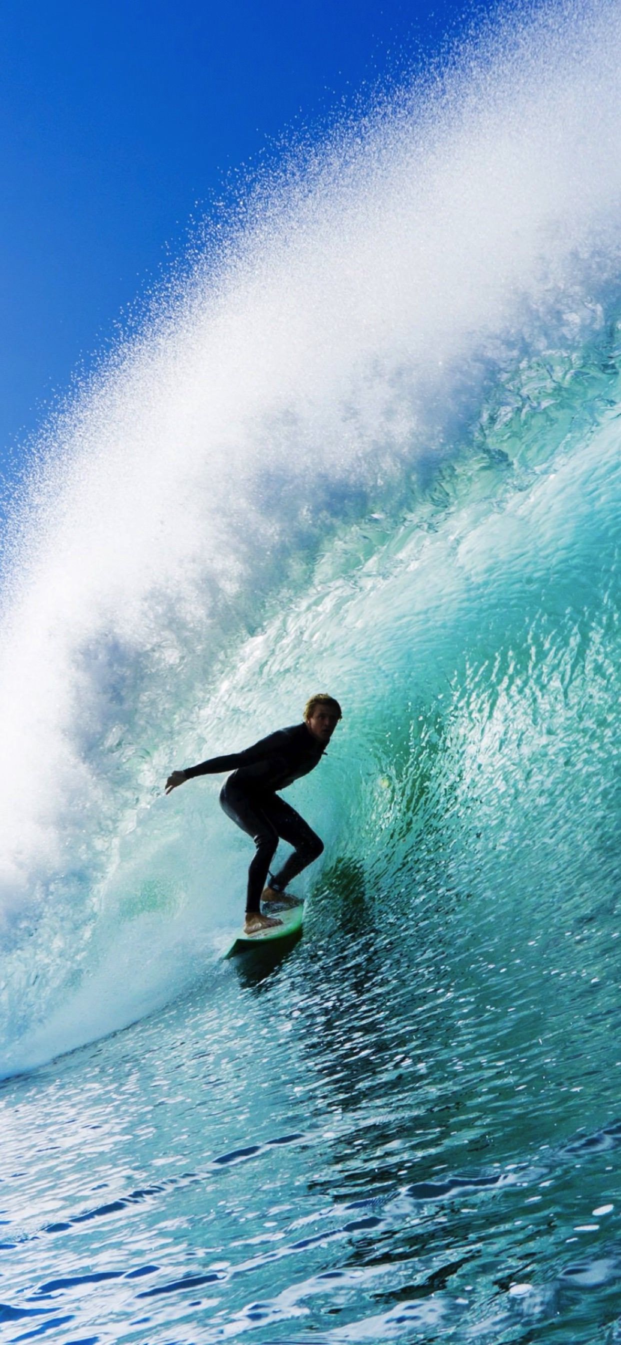 1242x2688 Landscape sea surf blue | wallpaper.sc iPhone XS Max